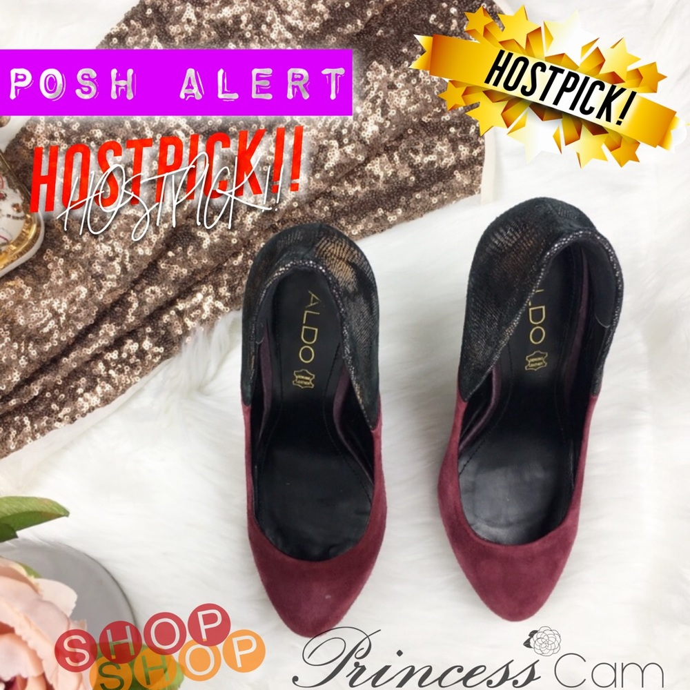 ๐ HOSTPICK๐ ๐Aldo Suede Pumps w/Metallic Accent - Picture 4 of 6